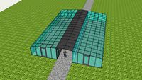 Doubled loaded Greenhouse along path
