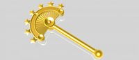 Golden Scepter 3D Model