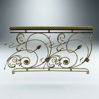 Wrought iron railings