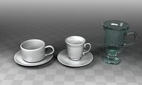 Coffee Cups 3D Model