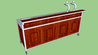 Mobiele bar, merkloos, hout-klassiek Mobile bar, wood-classic