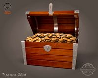 Treasure Chest 3D Model