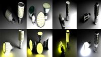 LED lights collection 3D Model