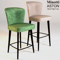 Minotti ASTON STOOL HIGH + LOW