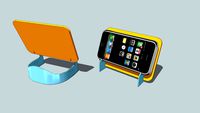 Iphone Holder drawn using CAD