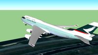 Cathay Pacific Boeing 747 takeoff from Hong Kong (Chep Lap Kok).