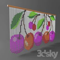 Curtains made of beads