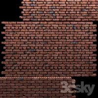 Wall of red bricks