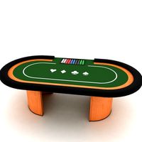 Poker table 3D Model
