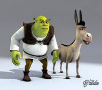 SHREK DONKEY 3D Model