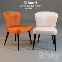Minotti ASTON DINING CHAIR 55x58x82