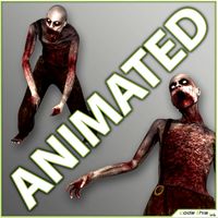 Male Zombie Generic with 11 animations 3D Model
