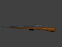 German K43 Sniper Rifle 3D Model