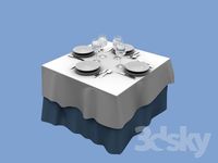 table and kitchenware