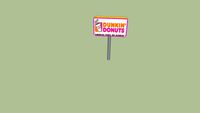 dunkin donuts sign