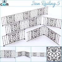 Iron Railings 5 3D Model