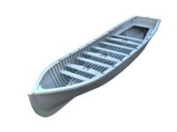 Boat from the battleship Poltava 1905 year 3D Model