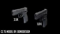 CZ75 D compact 3D Model