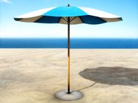 Beach parasol 2 3D Model