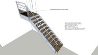 Escalier extérieur bois metal