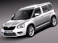 Skoda Yeti 2014 3D Model