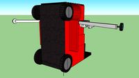rideon lawn mower (with safty wheels)