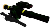 TOW Anti Tank Missile System 3D Model