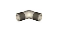Equerre double mâle conique R1/8