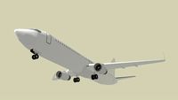 White Boeing 737-800