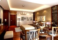 Interior bedroom scene 3D Model