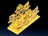 Napkin holder Leaf fall Voronoi by dedclub