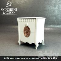 Signorini &amp; Coco LADY ROSE NI.KO Design Nightstand with secret drawer_0104
