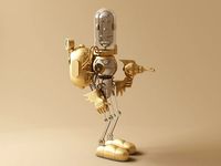 Robot Space Troopers 3D Model
