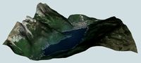 Lake molveno italy 3D Model