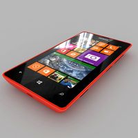 Nokia Lumia 525 Red 3D Model