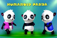 3D Humanoid Panda Pack