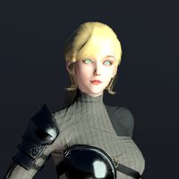 Aida S2: female warrior, hunter costume
