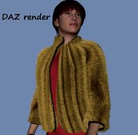 Fur bolero for DAZ Genesis and FBX 3D Model