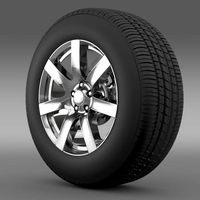 Jeep Wrangler Indian Summer 2014 wheel 3D Model