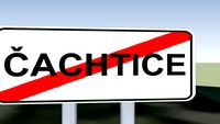 Dopravná značka ČACHTICE