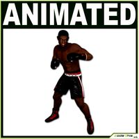 Black Boxer CG 3D Model