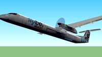 FlyBe Dash 8 Q400 after takeoff from Birmingham.