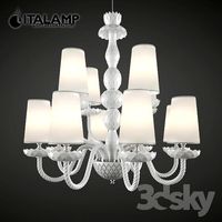 Chandelier Italamp 2848 + 4 White NK White shades