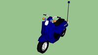Motocicleta de la Policia de Mendoza.
