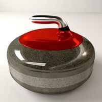 Curling Stone 3D Model