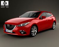 Mazda 3 hatchback 2014 3D Model