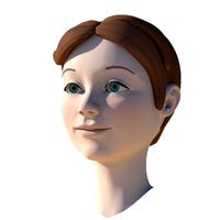 Girl with Morphs 3D Model