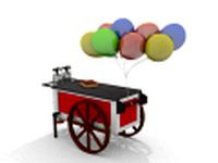 Simple balloon stand 3D Model