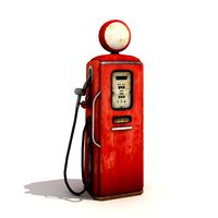 Vintage Gas Pump 3D Model