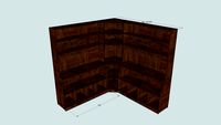 Corner Bookshelf